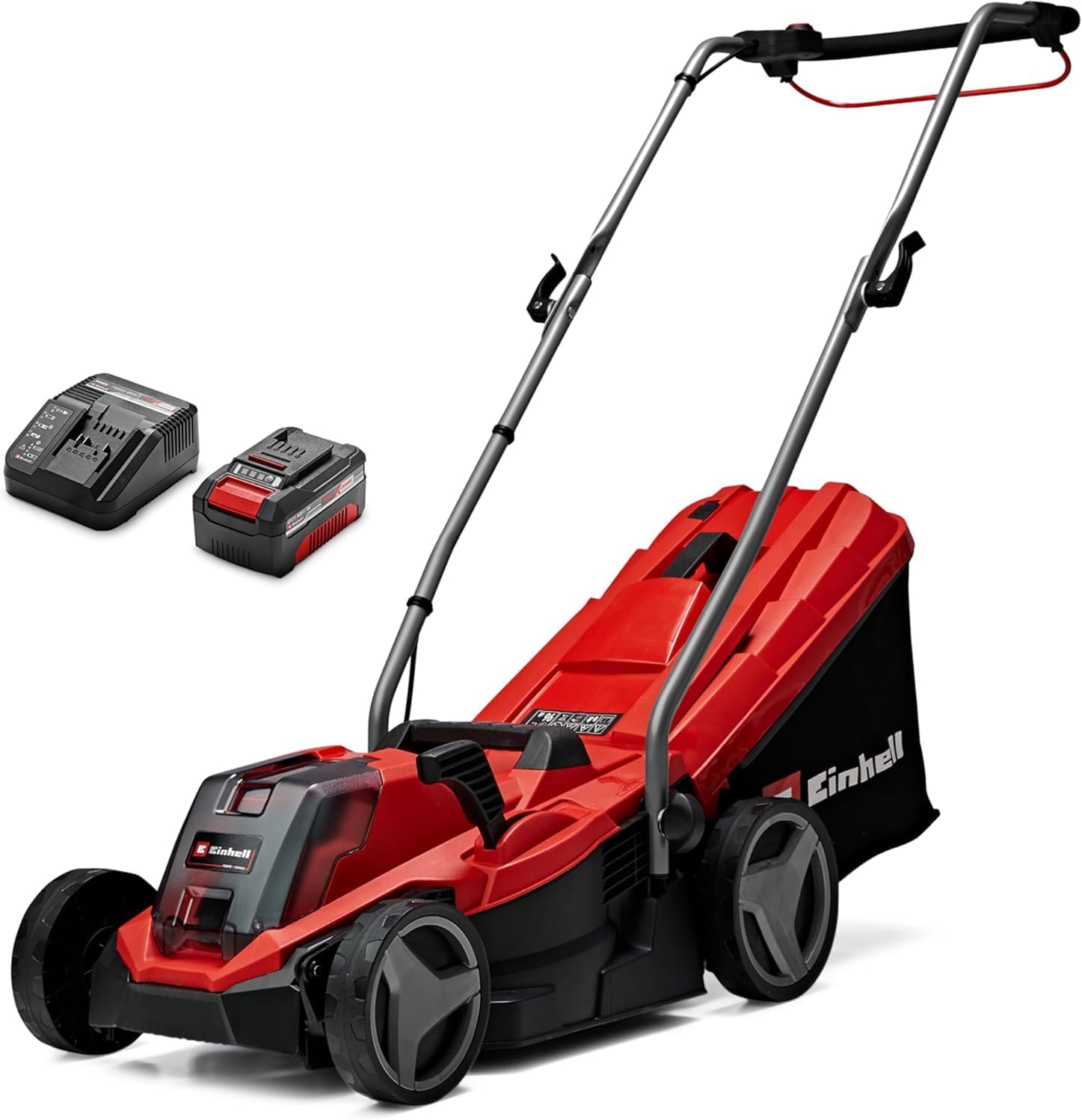 Einhell GE-CM 18/33 Li Akku-Rasenmäher 33 cm – 18V Power X-Change, Brushless Motor, 4,0 Ah Akku