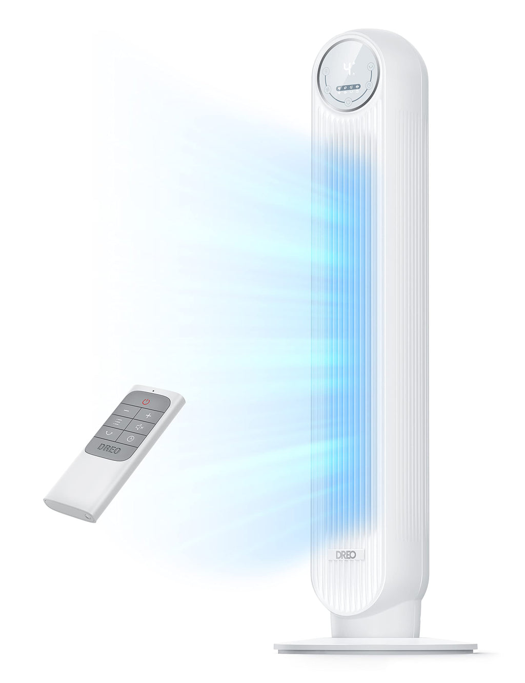DREO DR-HTF007 Turmventilator 92 cm – 8 Stufen, 4 Modi, 20 dB, TurboWind DC-Motor, Schwarz