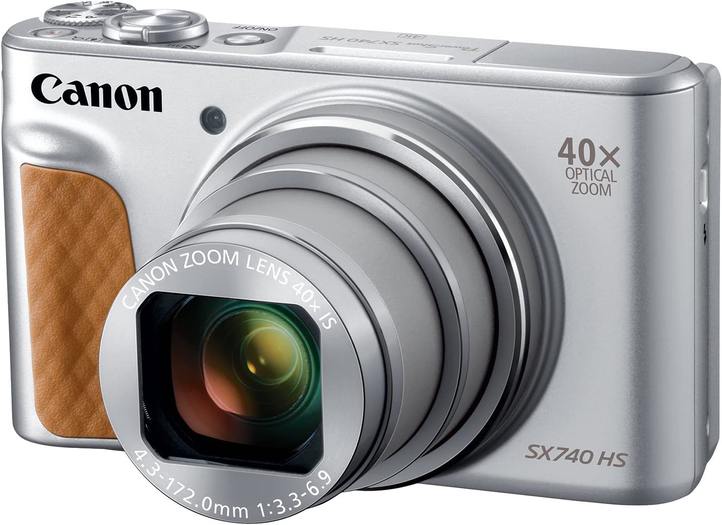 Canon PowerShot SX740 HS Kompaktkamera – 40x Zoom, 4K, 20,3MP, WLAN, DIGIC 8, Schwarz