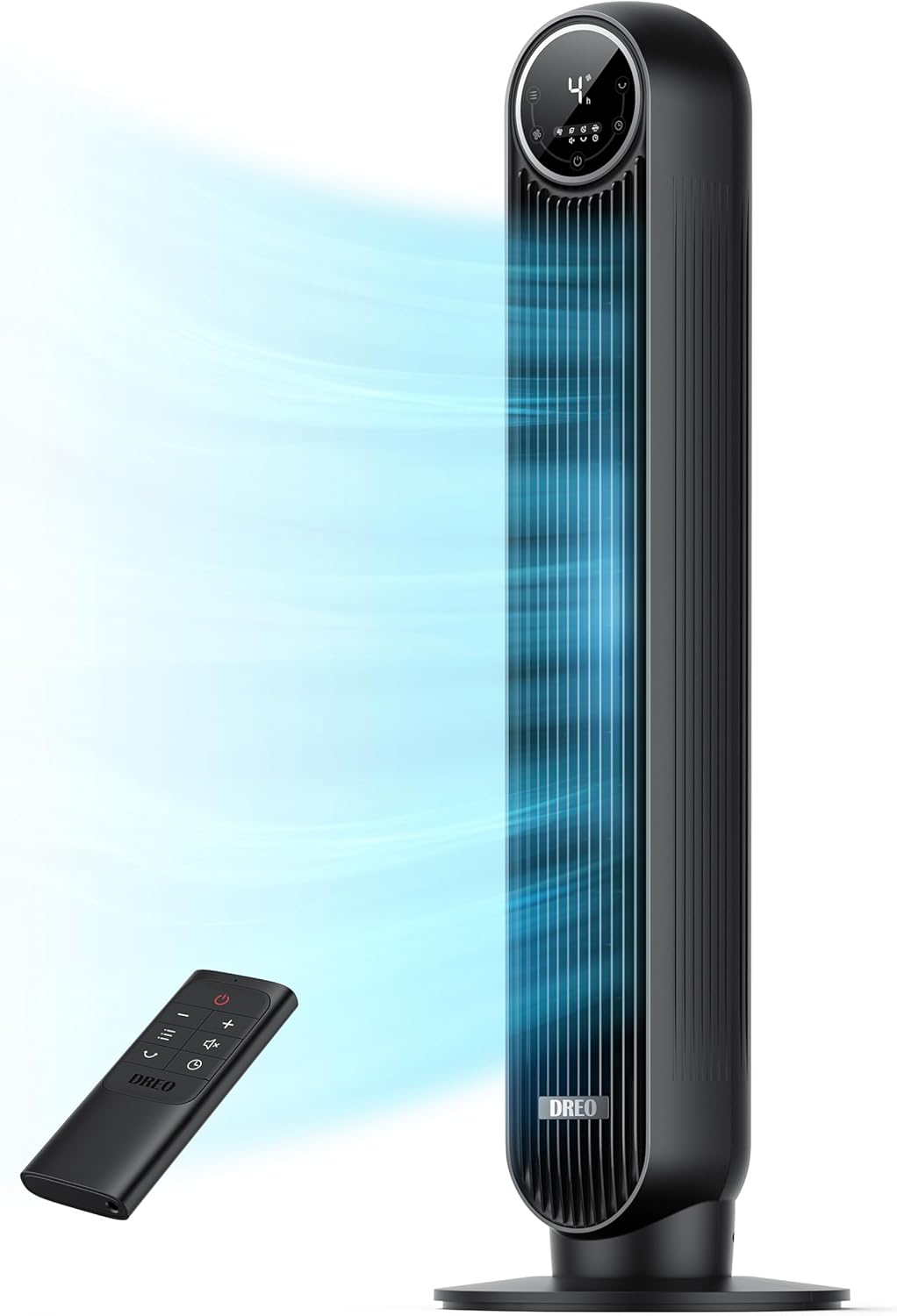DREO DR-HTF007 Turmventilator 92 cm – 8 Stufen, 4 Modi, 20 dB, TurboWind DC-Motor, Schwarz